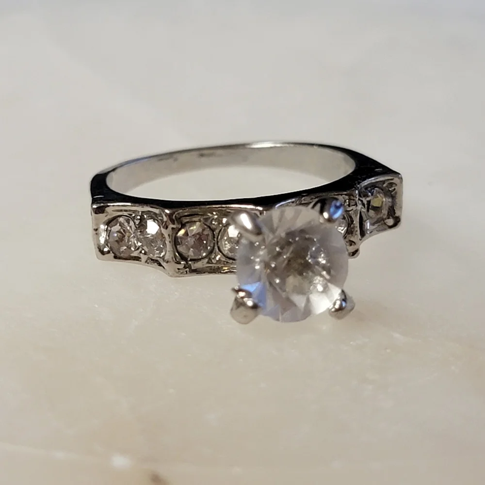 Fashion Rings Faux Bridal Set